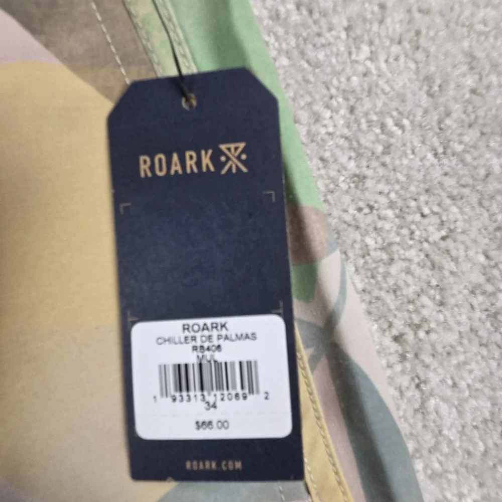 NWT Roark The Chiller Boardshorts Mens‎ Size 34 Pink Tropical Beach Cruise